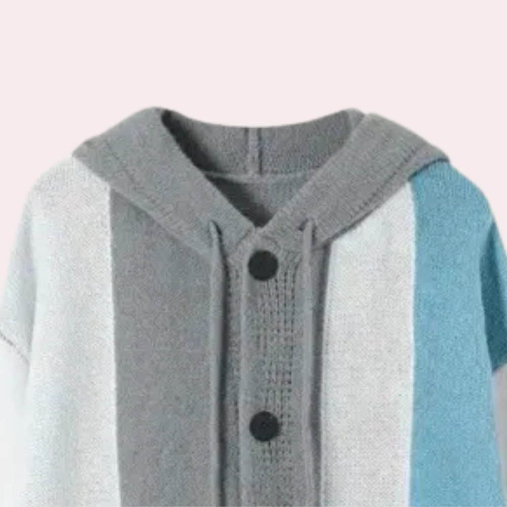 KARYME - Moderne Strickjacke mit Kapuze für Frauen