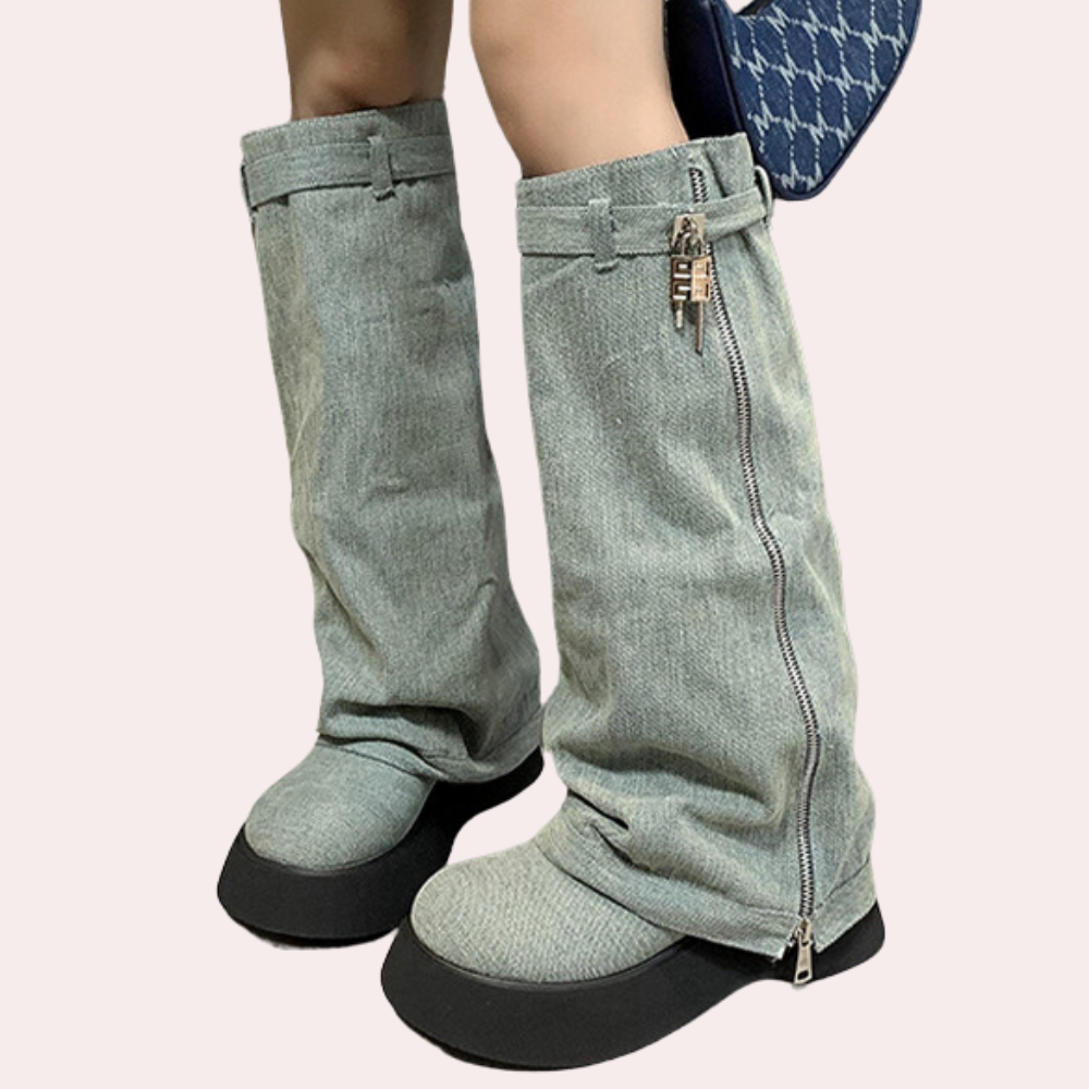 DULCE - Stylisch Winterstiefel aus Denim für Damen