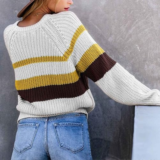 FREDA - Vielseitiger Strickpullover für Frauen